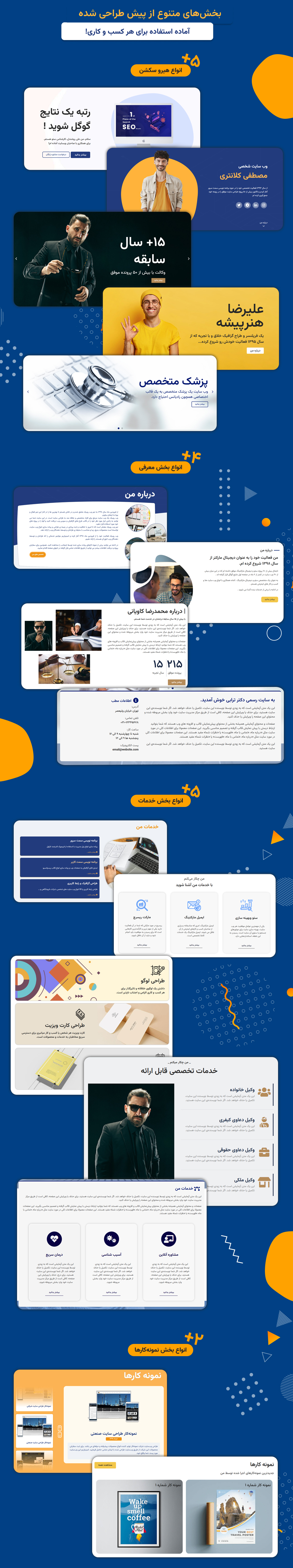 قابلیت‌های قالب وردپرس شخصی رادیانس