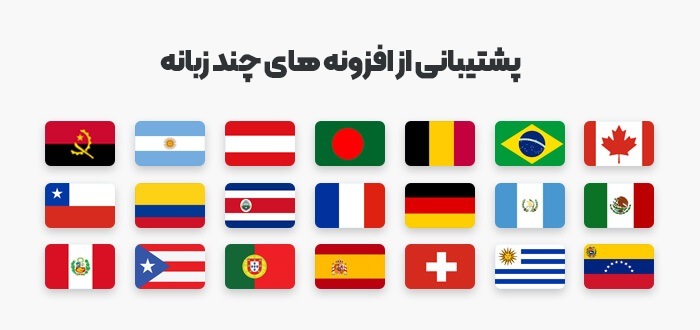 پشتیبانی افزودنی المنتور Sina از زبان های دیگر