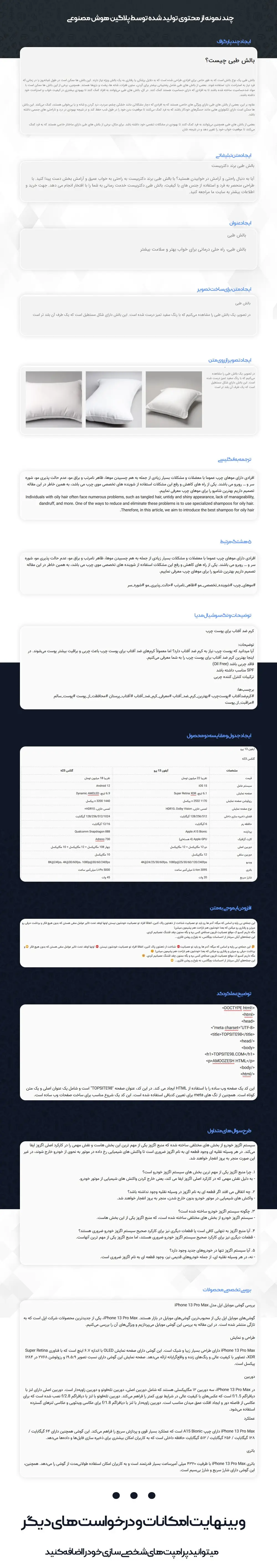 معرفی نمونه محتوای تولید شده با افزونه AIKit از طریق ChatGPT 