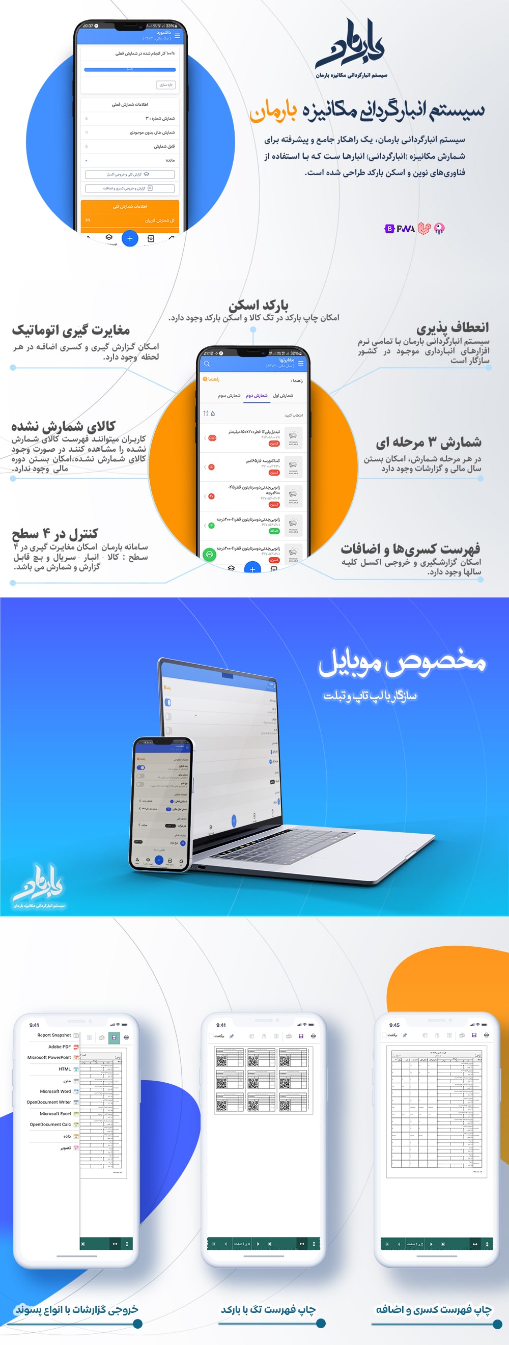 معرفی اسکریپت سیستم انبارگردانی مکانیزه بارمان