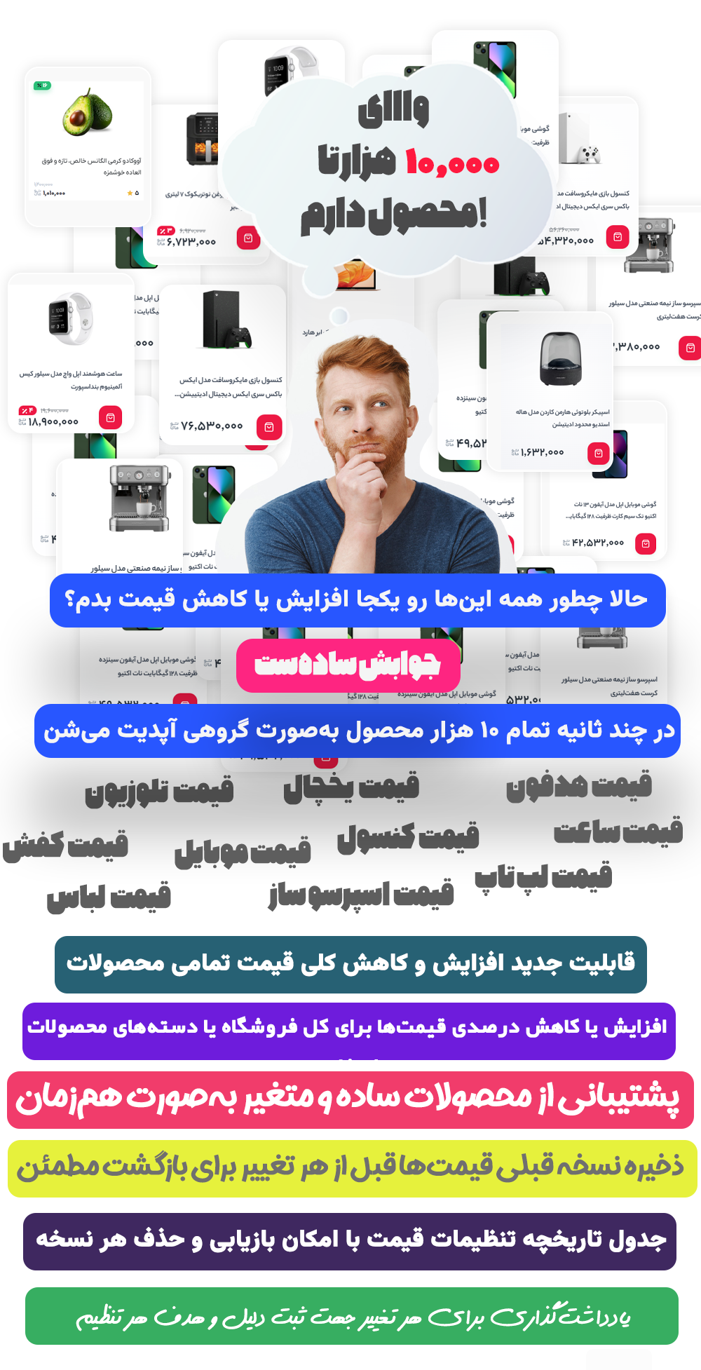 افزایش و کاهش قیمت ها