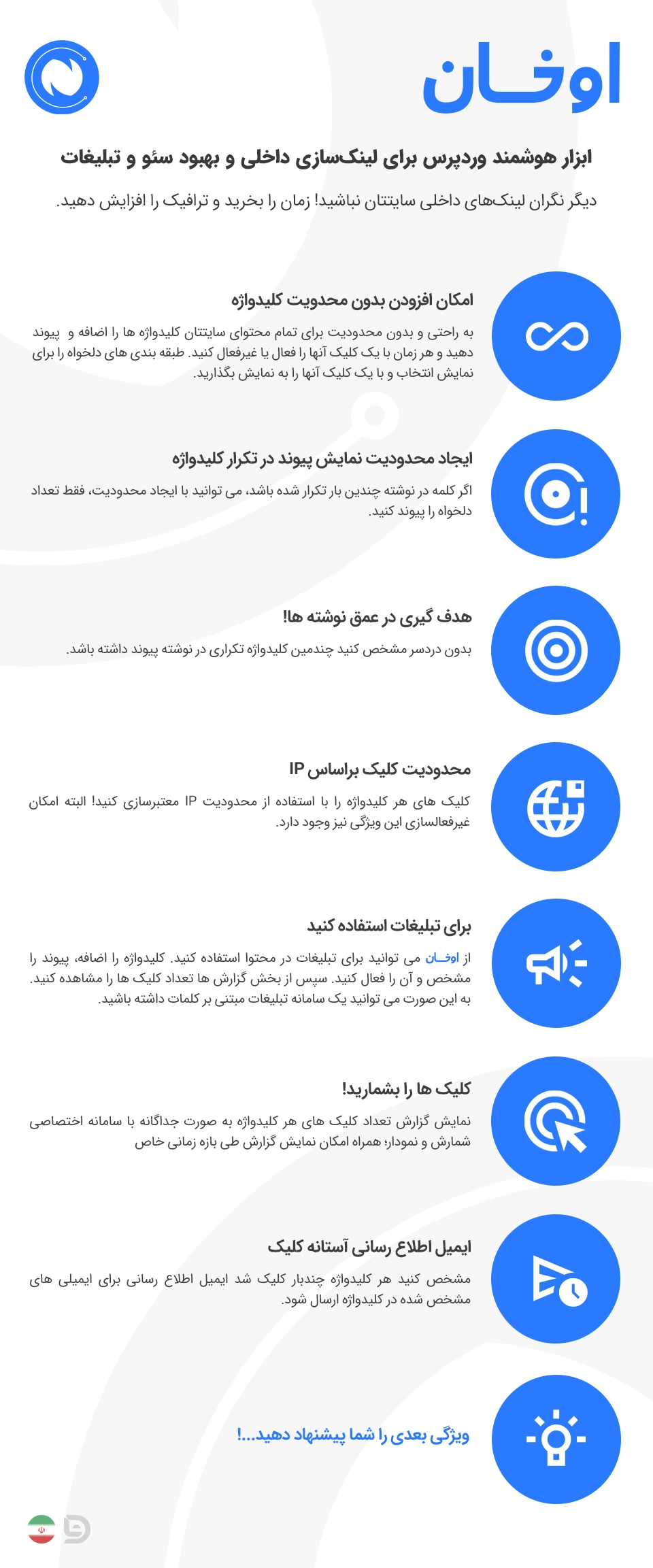 امکانات افزونه مدیریت کلیدواژه اوخان