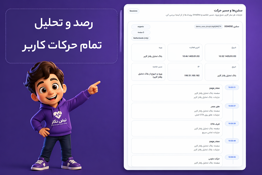 رصد لحظه ای کاربران در نبض نگار