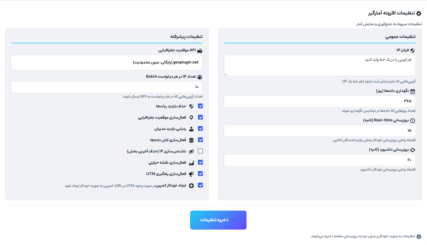 افزونه آمار وردپرس