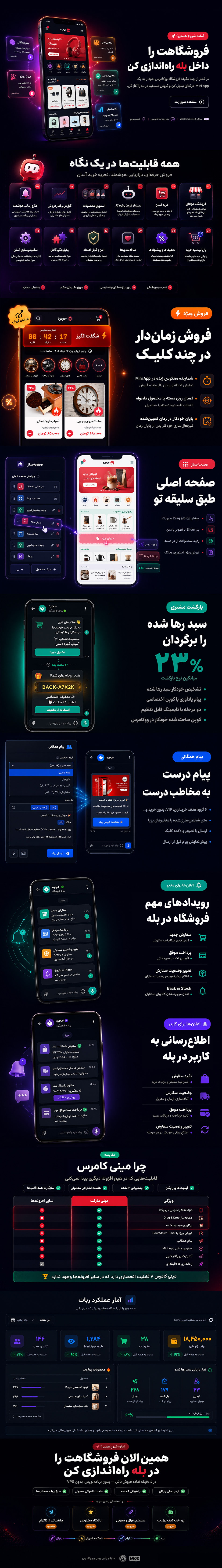 حجره، ربات فروشگاهی بله