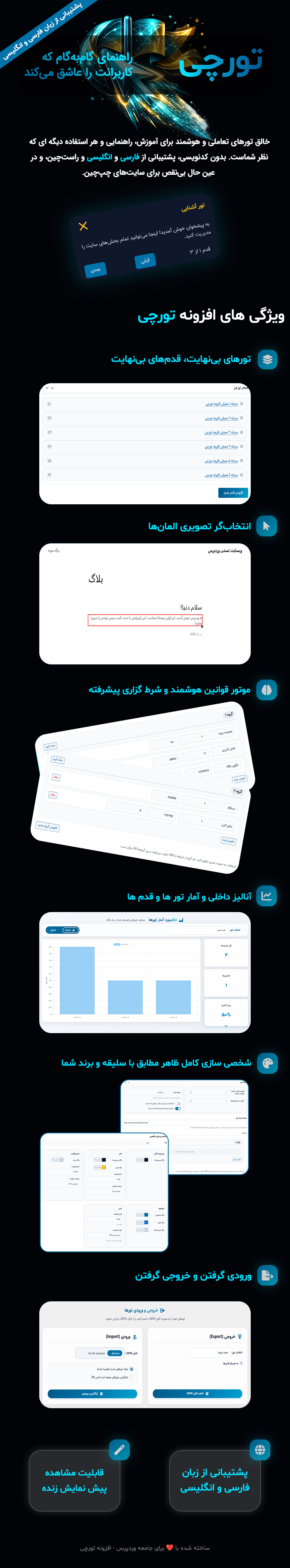 افزونه تورچی-افزونه سازنده تور های راهنما