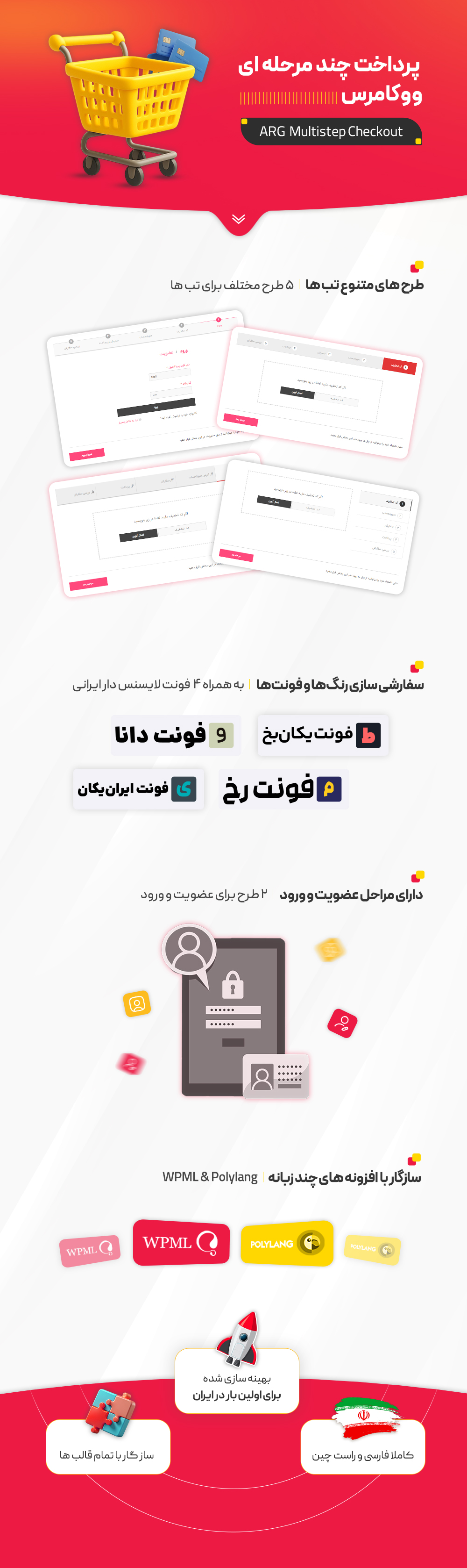 افزونه پرداخت چند مرحله ای ووکامرس، ARG Multistep Checkout
